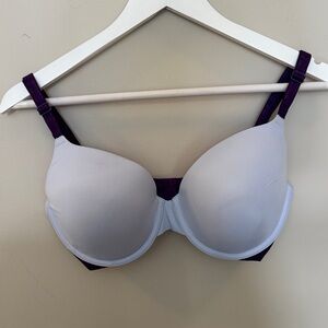 PINK Victoria's Secret Purple and White Bra